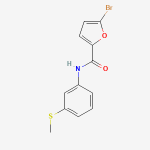 molecular formula C12H10BrNO2S B5776064 5-bromo-N-[3-(methylthio)phenyl]-2-furamide 