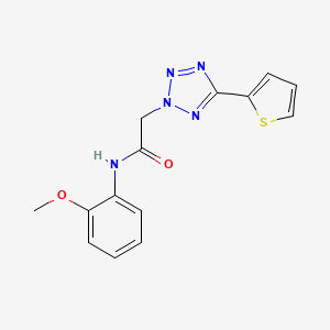molecular formula C14H13N5O2S B5776067 N-(2-methoxyphenyl)-2-[5-(2-thienyl)-2H-tetrazol-2-yl]acetamide 