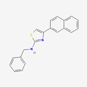 molecular formula C20H16N2S B5776074 N-benzyl-4-(2-naphthyl)-1,3-thiazol-2-amine 