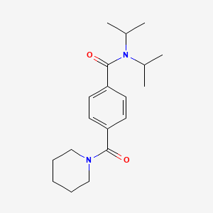 molecular formula C19H28N2O2 B5776112 N,N-diisopropyl-4-(1-piperidinylcarbonyl)benzamide 