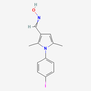 1-(4-iodophenyl)-2,5-dimethyl-1H-pyrrole-3-carbaldehyde oxime