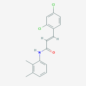 molecular formula C17H15Cl2NO B5776124 3-(2,4-dichlorophenyl)-N-(2,3-dimethylphenyl)acrylamide 