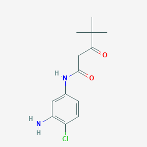 molecular formula C13H17ClN2O2 B5776137 N-(3-amino-4-chlorophenyl)-4,4-dimethyl-3-oxopentanamide 
