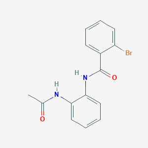 molecular formula C15H13BrN2O2 B5776142 N-[2-(acetylamino)phenyl]-2-bromobenzamide 