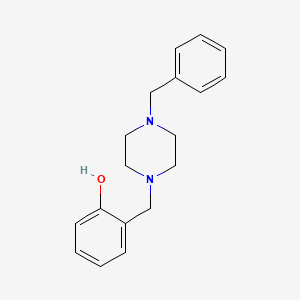 molecular formula C18H22N2O B5776187 2-[(4-benzyl-1-piperazinyl)methyl]phenol 