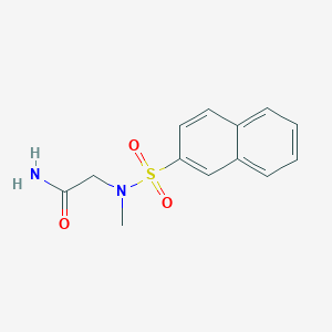 molecular formula C13H14N2O3S B5776209 N~2~-methyl-N~2~-(2-naphthylsulfonyl)glycinamide 