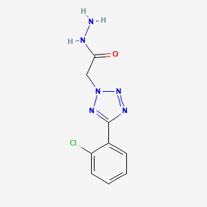 molecular formula C9H9ClN6O B5776219 2-[5-(2-chlorophenyl)-2H-tetrazol-2-yl]acetohydrazide 