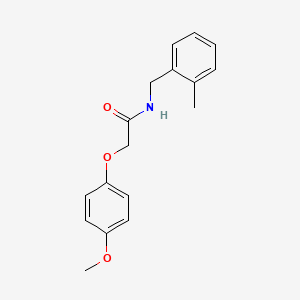 molecular formula C17H19NO3 B5776245 2-(4-methoxyphenoxy)-N-(2-methylbenzyl)acetamide 