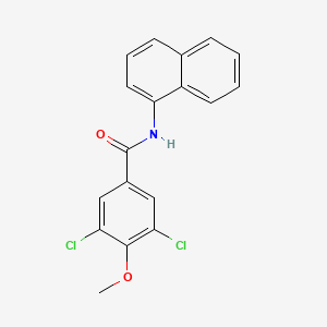 molecular formula C18H13Cl2NO2 B5776258 3,5-dichloro-4-methoxy-N-1-naphthylbenzamide 