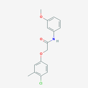 molecular formula C16H16ClNO3 B5776303 2-(4-chloro-3-methylphenoxy)-N-(3-methoxyphenyl)acetamide 