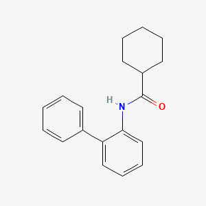 molecular formula C19H21NO B5776325 N-2-biphenylylcyclohexanecarboxamide 