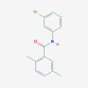 molecular formula C15H14BrNO B5776333 N-(3-bromophenyl)-2,5-dimethylbenzamide 