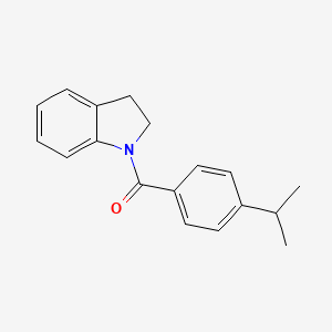 molecular formula C18H19NO B5776360 1-(4-isopropylbenzoyl)indoline 