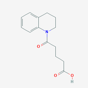 molecular formula C14H17NO3 B5776386 5-(3,4-dihydro-1(2H)-quinolinyl)-5-oxopentanoic acid 