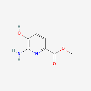 molecular formula C7H8N2O3 B577639 Methyl 6-amino-5-hydroxypicolinate CAS No. 1260861-99-1
