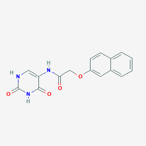 molecular formula C16H13N3O4 B5776397 N-(2,4-dioxo-1,2,3,4-tetrahydro-5-pyrimidinyl)-2-(2-naphthyloxy)acetamide 