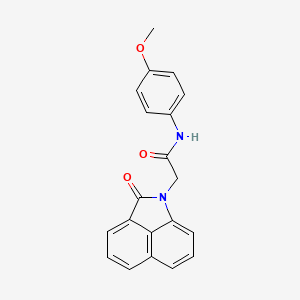 molecular formula C20H16N2O3 B5776420 N-(4-methoxyphenyl)-2-(2-oxobenzo[cd]indol-1(2H)-yl)acetamide 