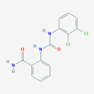molecular formula C14H11Cl2N3O2 B5776475 2-({[(2,3-dichlorophenyl)amino]carbonyl}amino)benzamide CAS No. 666838-09-1