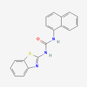 molecular formula C18H13N3OS B5776500 N-1,3-benzothiazol-2-yl-N'-1-naphthylurea CAS No. 26135-13-7
