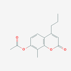 molecular formula C15H16O4 B5776506 8-methyl-2-oxo-4-propyl-2H-chromen-7-yl acetate 