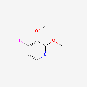molecular formula C7H8INO2 B577651 4-碘-2,3-二甲氧基吡啶 CAS No. 1261365-64-3
