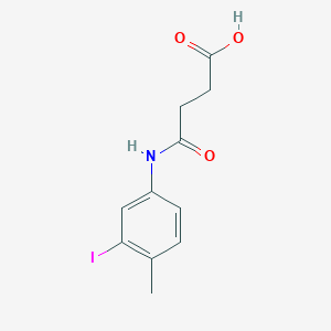4-[(3-iodo-4-methylphenyl)amino]-4-oxobutanoic acid