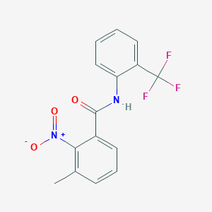 molecular formula C15H11F3N2O3 B5776565 3-methyl-2-nitro-N-[2-(trifluoromethyl)phenyl]benzamide 