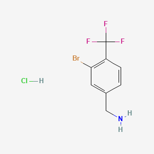 (3-Bromo-4-(trifluoromethyl)phenyl)methanamine hydrochloride