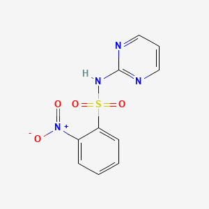 molecular formula C10H8N4O4S B5776587 2-nitro-N-2-pyrimidinylbenzenesulfonamide 