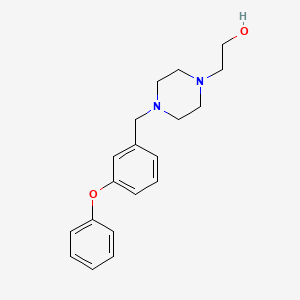 molecular formula C19H24N2O2 B5776597 2-[4-(3-phenoxybenzyl)-1-piperazinyl]ethanol 