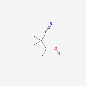 1-(1-Hydroxyethyl)cyclopropane-1-carbonitrile