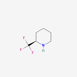 molecular formula C6H10F3N B577663 (R)-2-(Trifluoromethyl)piperidine CAS No. 1212734-83-2