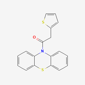 molecular formula C18H13NOS2 B5776641 10-(2-thienylacetyl)-10H-phenothiazine 