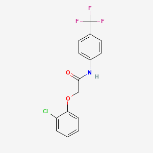 molecular formula C15H11ClF3NO2 B5776652 2-(2-chlorophenoxy)-N-[4-(trifluoromethyl)phenyl]acetamide 