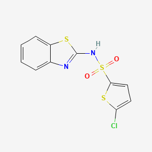molecular formula C11H7ClN2O2S3 B5776663 N-1,3-benzothiazol-2-yl-5-chloro-2-thiophenesulfonamide 