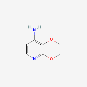 molecular formula C7H8N2O2 B577667 2,3-Dihydro-[1,4]dioxino[2,3-b]pyridin-8-amine CAS No. 1246088-52-7