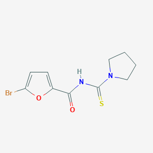 molecular formula C10H11BrN2O2S B5776705 5-bromo-N-(1-pyrrolidinylcarbonothioyl)-2-furamide 