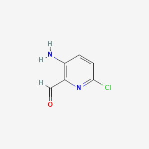 B577671 3-Amino-6-chloropicolinaldehyde CAS No. 1206454-49-0