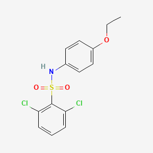molecular formula C14H13Cl2NO3S B5776710 2,6-dichloro-N-(4-ethoxyphenyl)benzenesulfonamide 