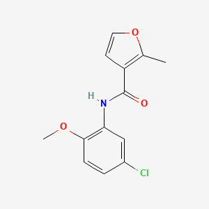 molecular formula C13H12ClNO3 B5776791 N-(5-chloro-2-methoxyphenyl)-2-methyl-3-furamide 