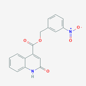 molecular formula C17H12N2O5 B5776843 3-nitrobenzyl 2-hydroxy-4-quinolinecarboxylate 
