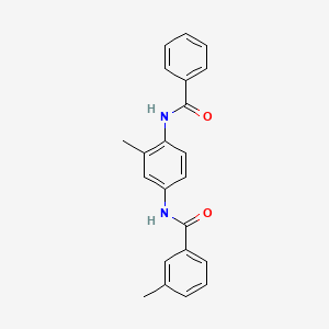 molecular formula C22H20N2O2 B5776865 N-[4-(benzoylamino)-3-methylphenyl]-3-methylbenzamide 