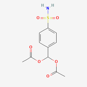 [4-(aminosulfonyl)phenyl]methylene diacetate