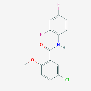 molecular formula C14H10ClF2NO2 B5776921 5-chloro-N-(2,4-difluorophenyl)-2-methoxybenzamide 