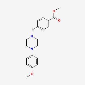 molecular formula C20H24N2O3 B5776925 methyl 4-{[4-(4-methoxyphenyl)-1-piperazinyl]methyl}benzoate 