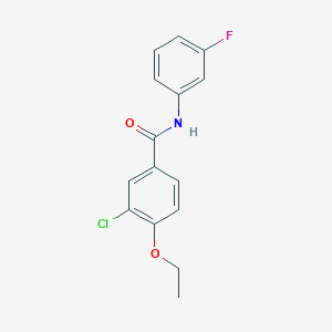 molecular formula C15H13ClFNO2 B5776932 3-chloro-4-ethoxy-N-(3-fluorophenyl)benzamide 