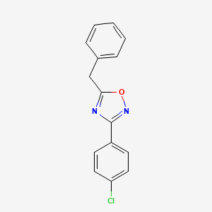 molecular formula C15H11ClN2O B5776933 5-benzyl-3-(4-chlorophenyl)-1,2,4-oxadiazole 