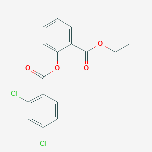 molecular formula C16H12Cl2O4 B5776959 2-(ethoxycarbonyl)phenyl 2,4-dichlorobenzoate 