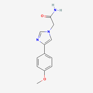 molecular formula C12H13N3O2 B5776961 2-[4-(4-methoxyphenyl)-1H-imidazol-1-yl]acetamide 