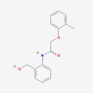 molecular formula C16H17NO3 B5776969 N-[2-(hydroxymethyl)phenyl]-2-(2-methylphenoxy)acetamide CAS No. 6081-74-9